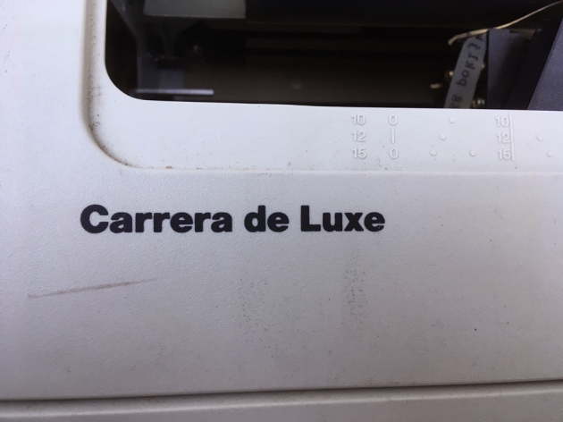 Olympia "Carrera de Luxe" model name logo...