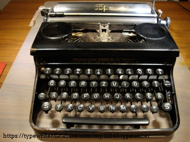 The typewriter as it was when I received it from a good friend who saved it from being scrapped..