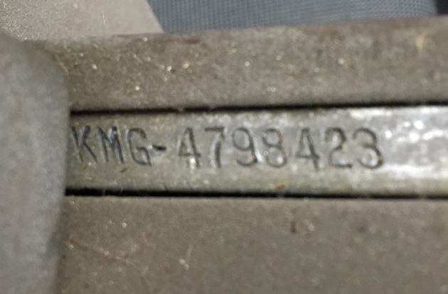 Royal "KMG" serial number location...