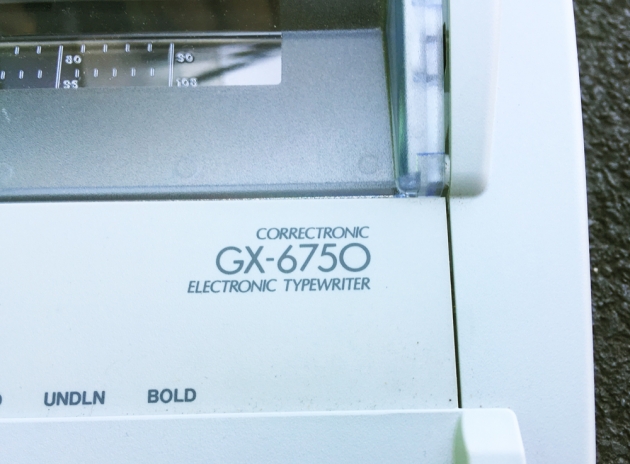 Brother "GX-6750" logo on the front...