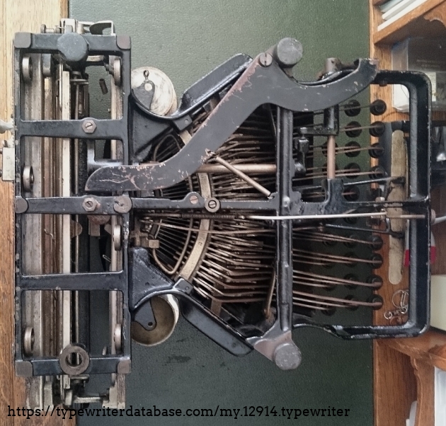 The underside of this typewriter looks like a torture device...