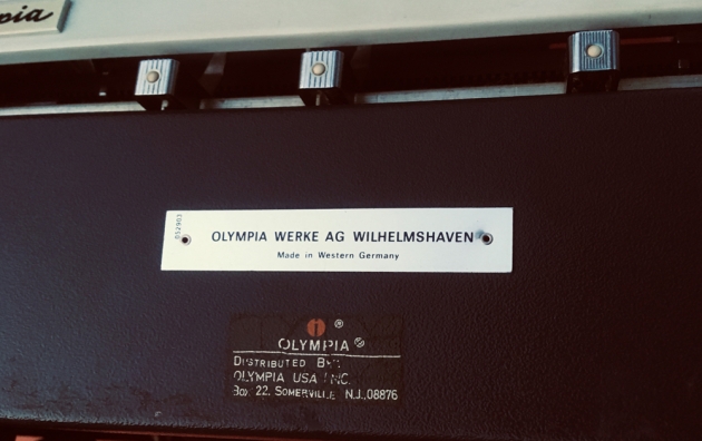 Olympia "SM9" from the back (detail 2)...