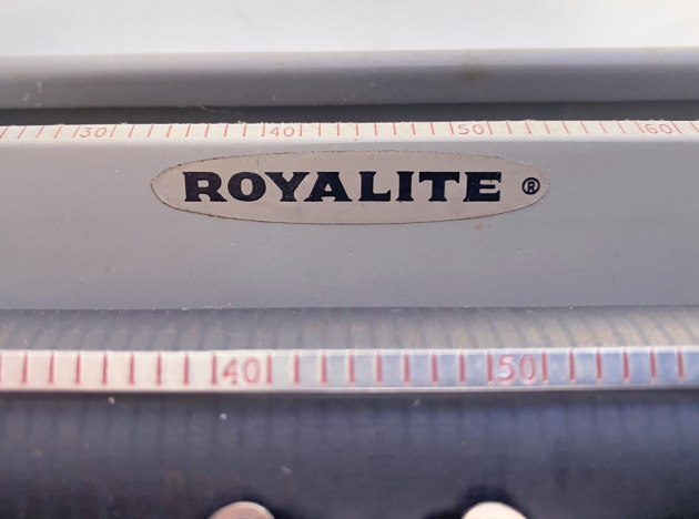 Royal "Royalite" from the model logo on the top...