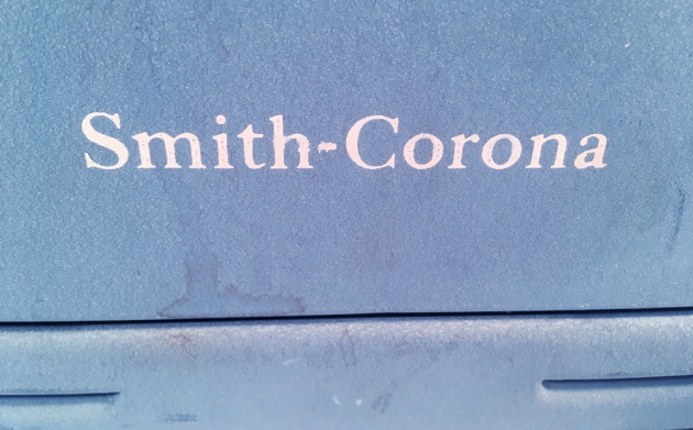 Smith Corona "Silent Super" from the back (detail)...