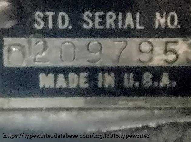 Serial number