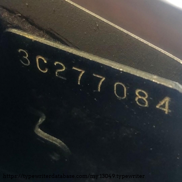 Serial  number 3C277084