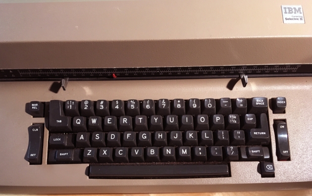 IBM "Selectric II" from the keyboard...