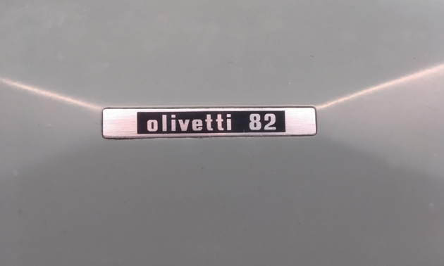 Olivetti "Diaspron 82" from the logo up front...