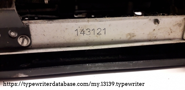 The serial number refers to 1951