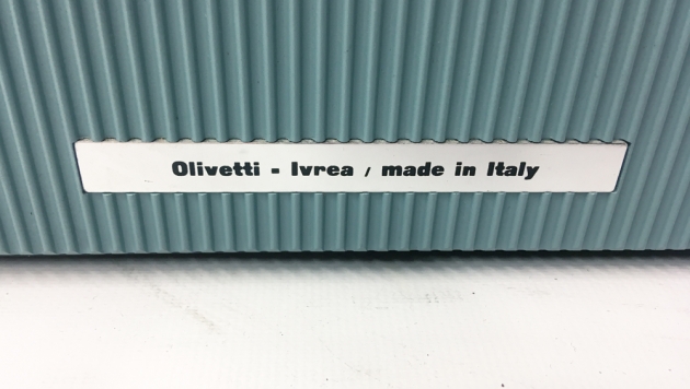 Olivetti "Lettera 32" from the logo on the back (detail)...
