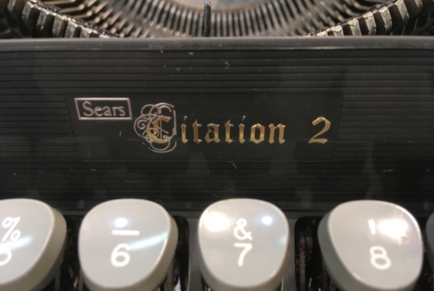Sears "Citation 2" from the front (logo detail)...
