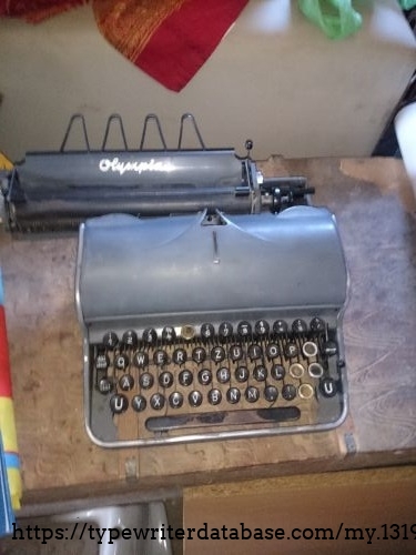 The typewriter as it was when I first saw it.