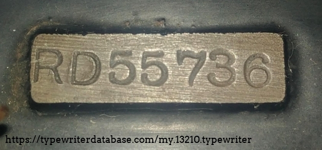 Serial  number RD55736  designating tha production month as September of 1915 as WWI was raging