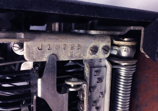 Underwood "Champion" from the bottom (detail)...