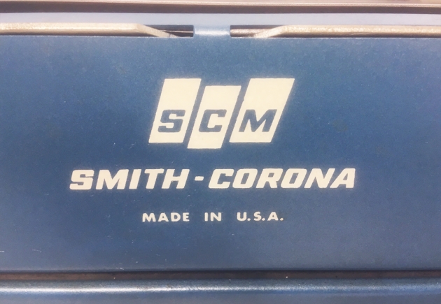 Smith Corona "Electric 10"  from the back (detail)...