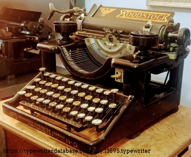 1920 Woodstock 5 on the Typewriter Database