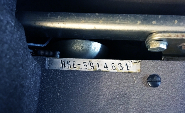 Royal "HH" serial number location...