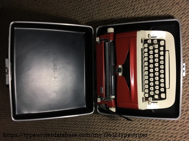 Typewriter in case