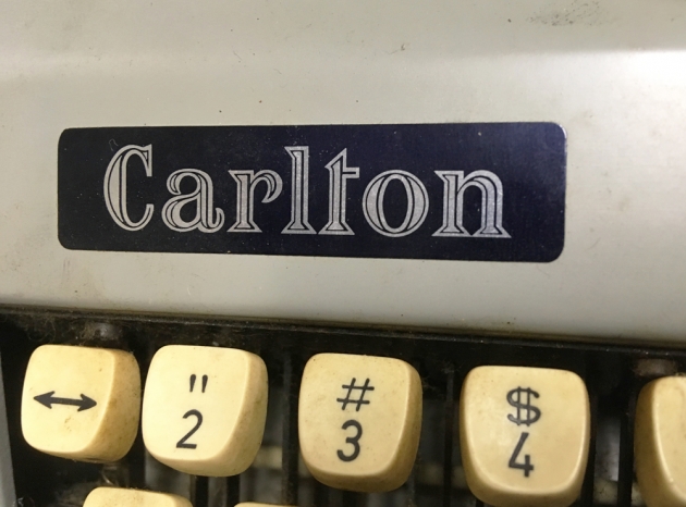 Carlton "unknown" logo on the front...