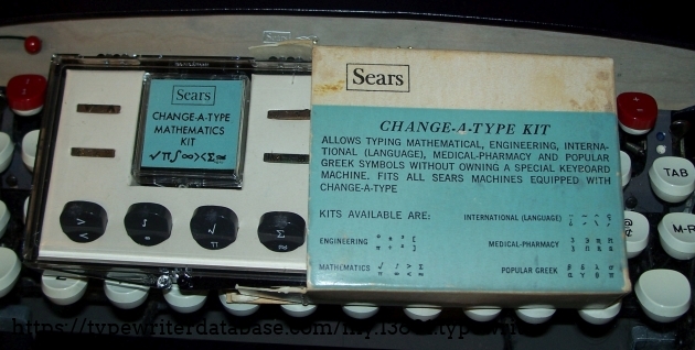 So not only did Sears rebrand SCM typewriters, they rebranded SCM accessories. Five sets of four replacement slugs were available... did Smith-Corona have package deals like that?