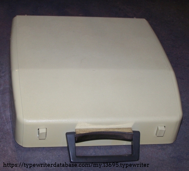 The plastic case.  This model was later rebadged (or rather, unbadged) as a Sears "Correction" in the 1980s.