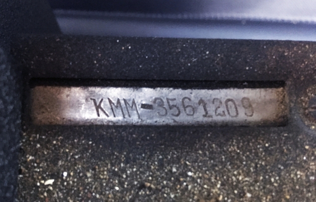 Royal "KMM" serial number location...