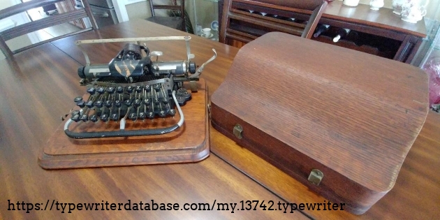 Typewriter and case