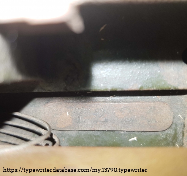 Serial number on frame right rear top: 87221
