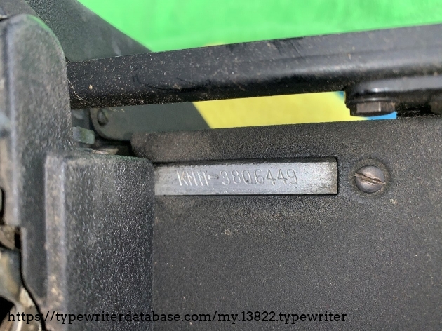 Serial number is on the top of the machine on the right side, under the carriage (you may need to move the carriage all the way left in order to see)