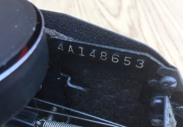 Smith Corona "Sterling" serial number location...