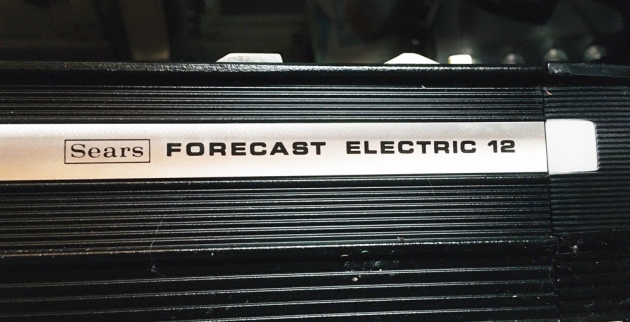 Sears "Forecast Electric 12" logo detail from the back...