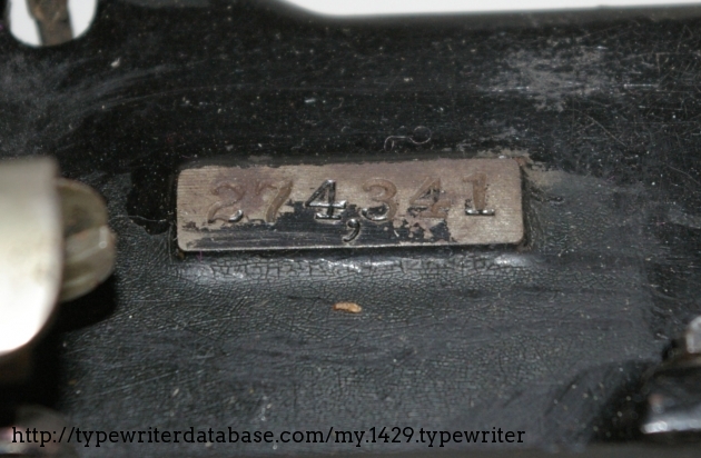 The serial number which looks to have been hand stamped.  I can just imagine the craftsman doing it over 100 years ago!