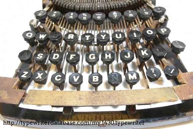 Close up of the keyboard.