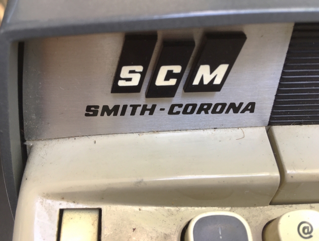 Smith Corona "Electra 120" from the maker logo on the front......