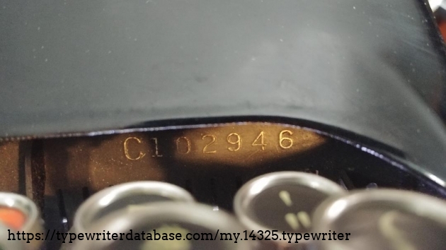 Serial number C102946