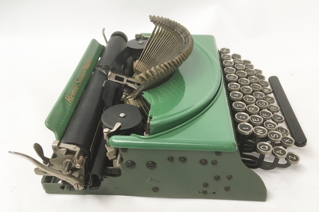 Remington "Remie Scout Model"  from the left side (ready to type)...