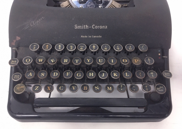 Smith Corona "Clipper" from the keyboard...