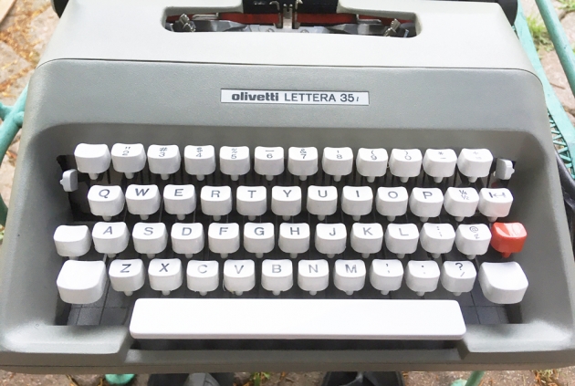 Olivetti "Lettera 35l"  from the keyboard...
