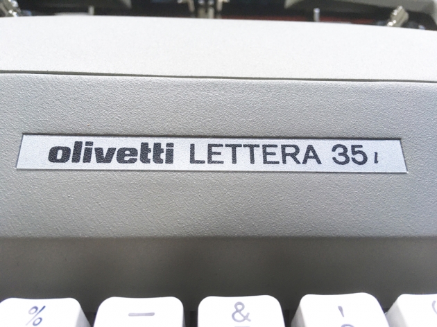 Olivetti "Lettera 35l"  from the logo on the top...