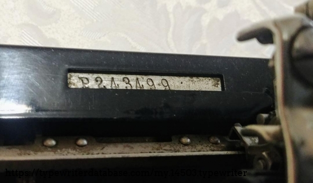 Serial number P243499