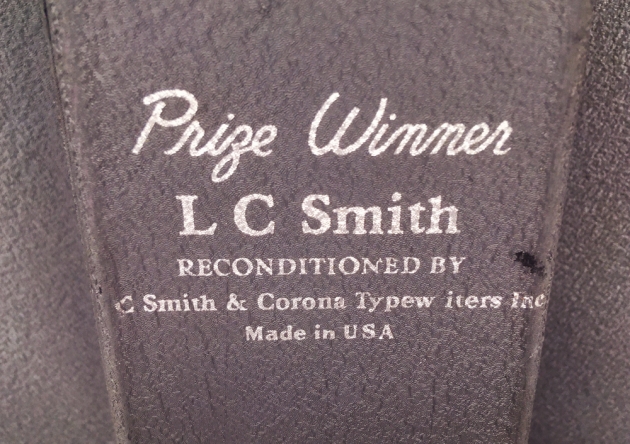 L.C. Smith "Super Speed" from the back (detail)...
