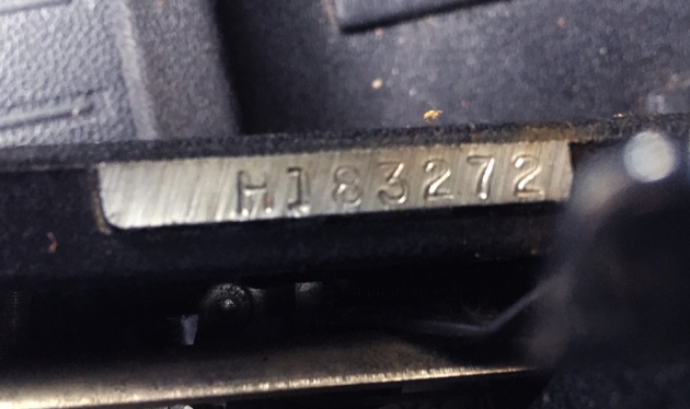 Remington "Noiseless 7" serial number location...