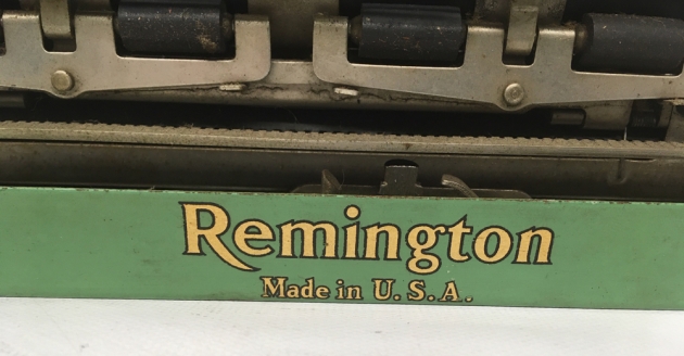 Remington "3" from the back (detail)...