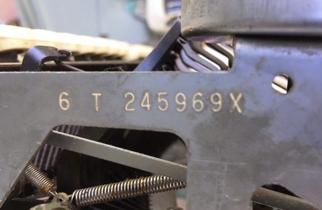 Smith Corona "Galaxie" serial number location... Smith Corona "Galaxie" serial number location...