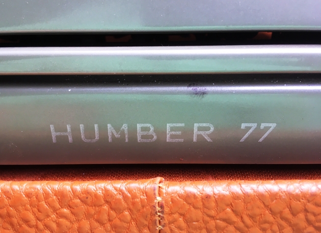 Optima "Humber 77" from the model logo on the back...