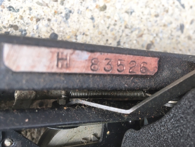 Remington "Noiseless 7" serial number location...