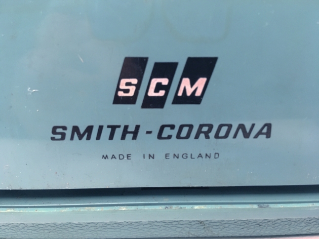 Smith Corona "Corsair Deluxe" from the back (detail),,,