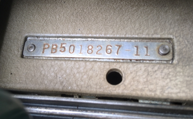 Smith Corona "Pacemaker" serial number location...