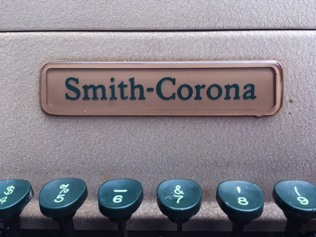 Smith Corona "Pacemaker" from the maker logo on the front...