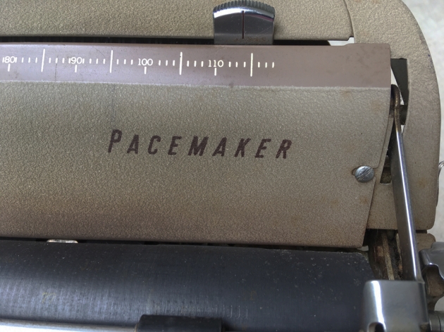 Smith Corona "Pacemaker" from the model logo on the top...